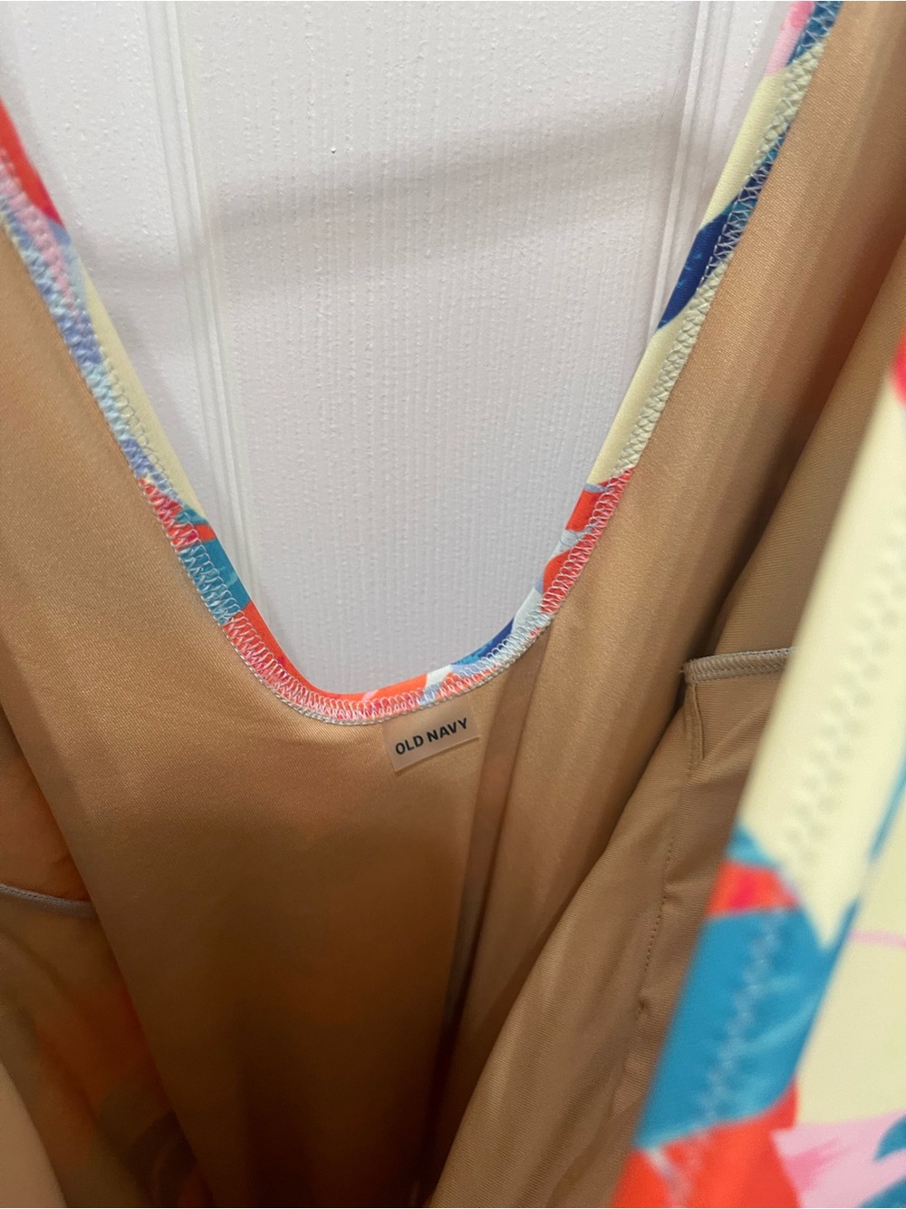Old Navy women’s One-Piece Swimsuit - Blue, Orange, Yellow, Pink - Picture 9 of 13